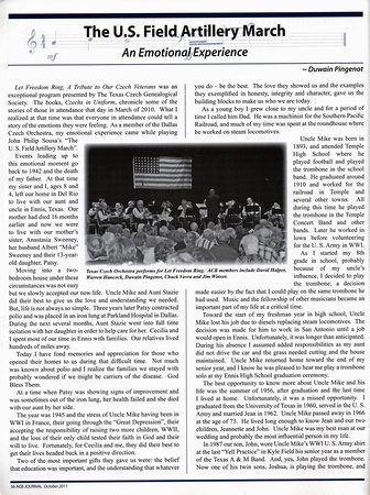 The U. S. Field Artillery March - An Emotional Experience