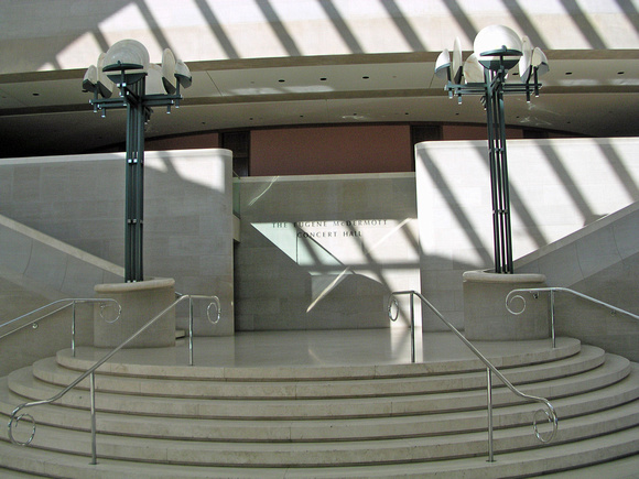 The concert hall seats 2,096 - the size and shape adds to the excellent acoustics.