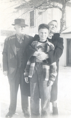 Duwain in the snow in Jan 1951